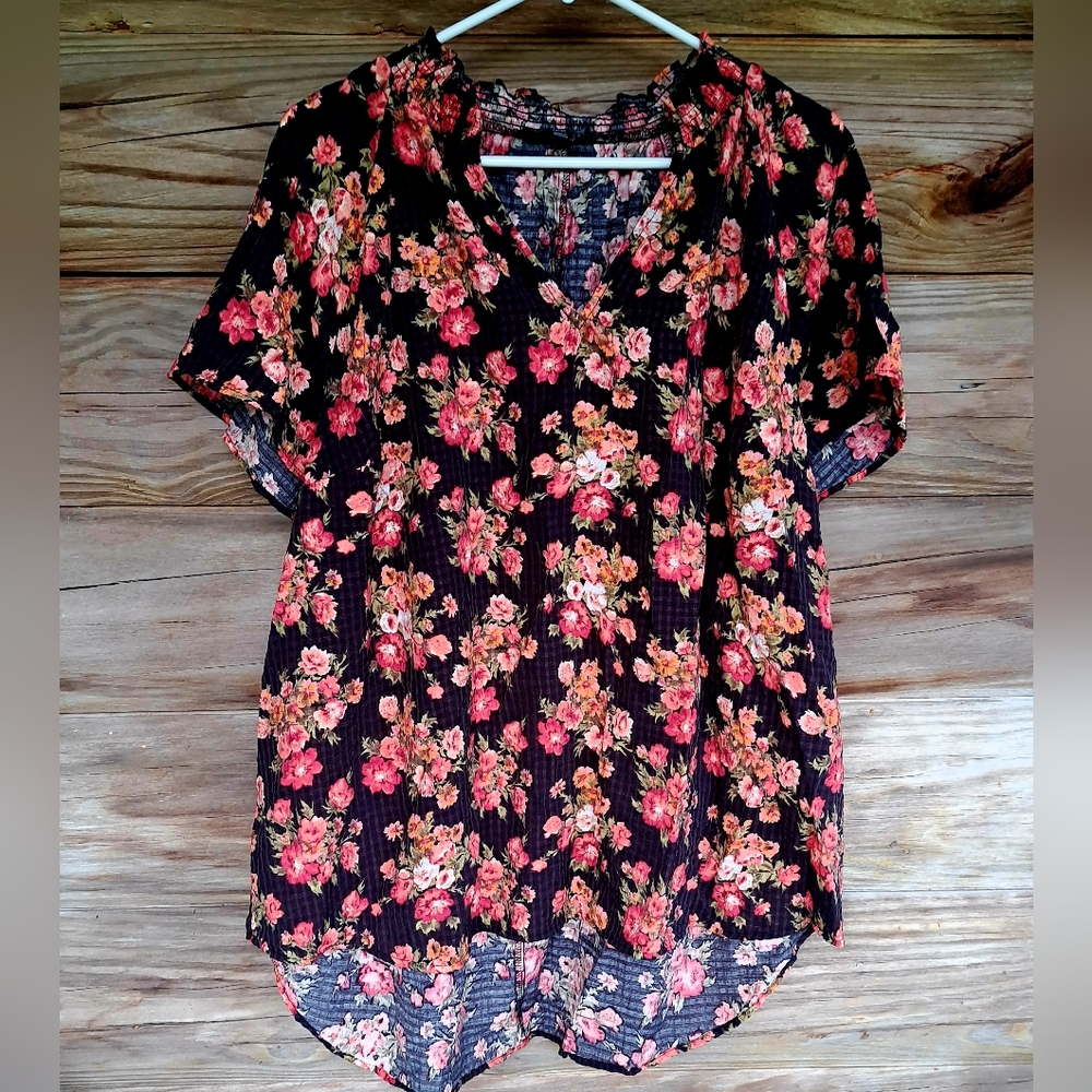 EUC Lane Brant 18/20 Floral Summer Top